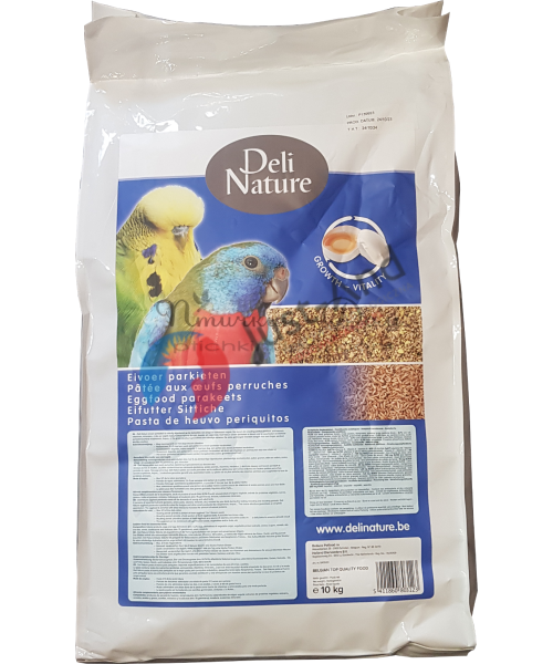 Deli Nature - Сухой яичный корм для попугаев мелких и средних размеров, 10 кг