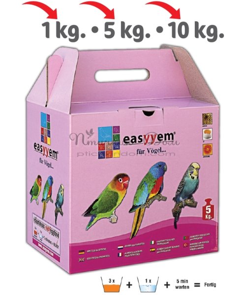 Easyyem - сухой яичный корм для попугаев 1 кг
