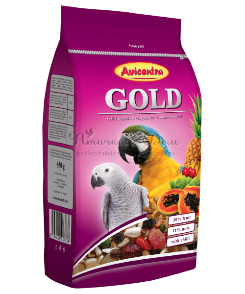 Avicentra - Смесь для крупных попугаев Голд 15 кг