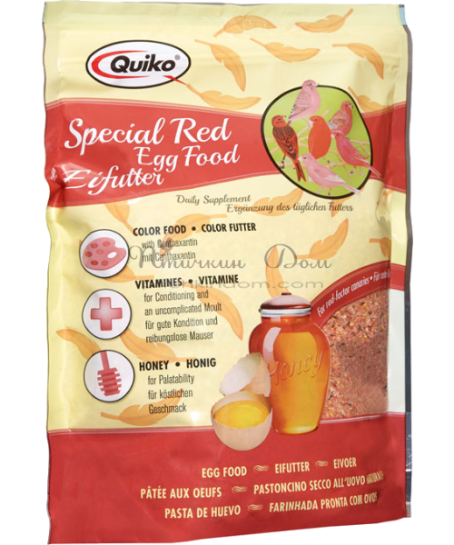 Quiko - Special Rot 1 кг - из нерасфасованной упаковки (сухие красные яйца кормовые)